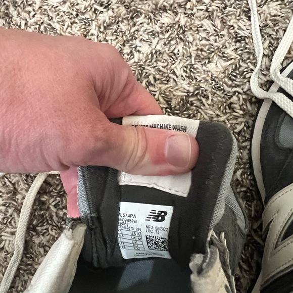 New Balance 574 Women’s Gray Sneakers - Picture 7 of 10